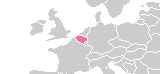 ベルギーの位置
